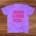Simply You Jesus Loves You Comfort Color Tshirt