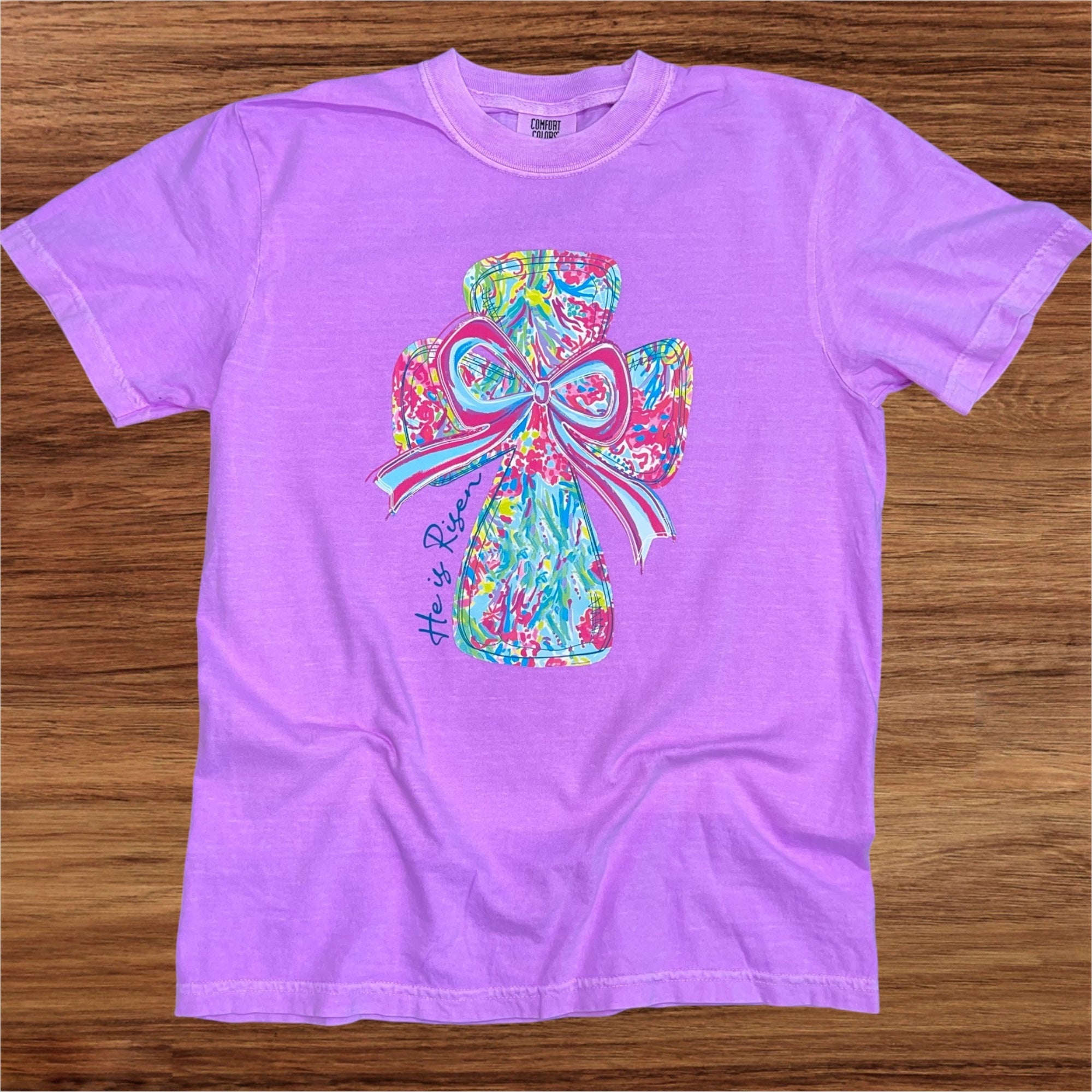 Simply You He is Risen Comfort Color Tee