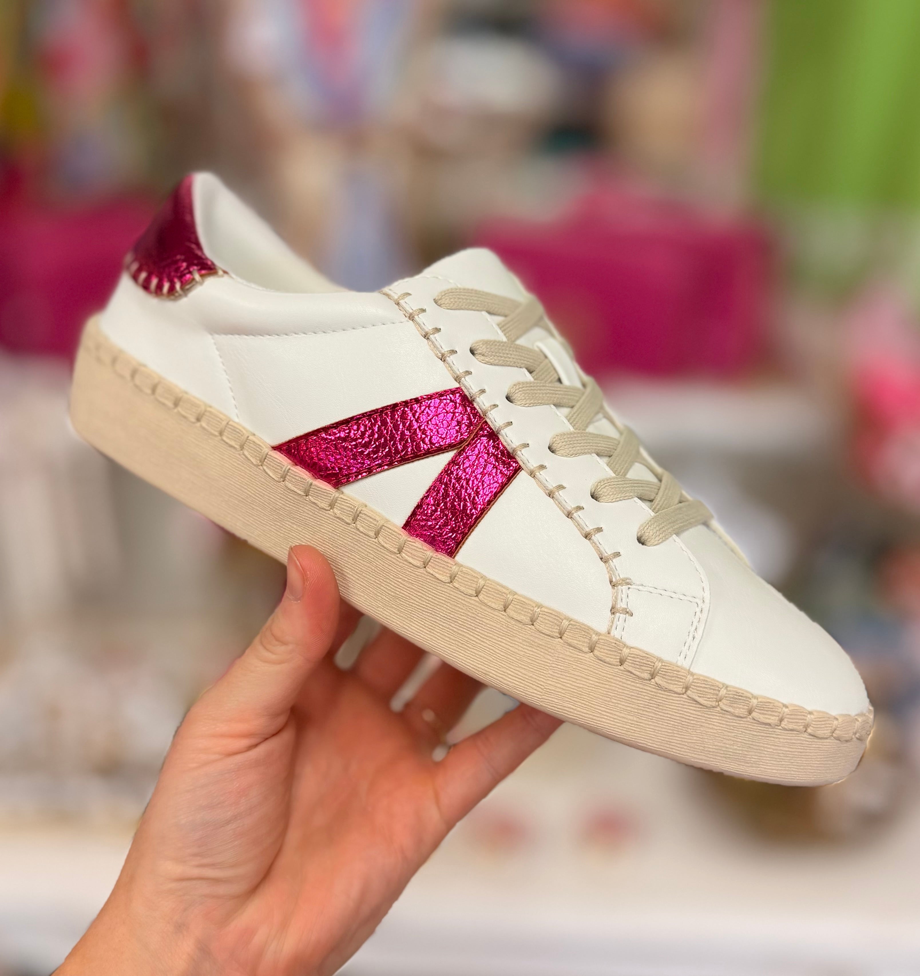 Corkys Friendzone White Pink Sneakers
