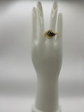 RG Gold Textured Wave Ring
