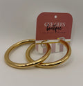 Thin Sleek Gold Hoops