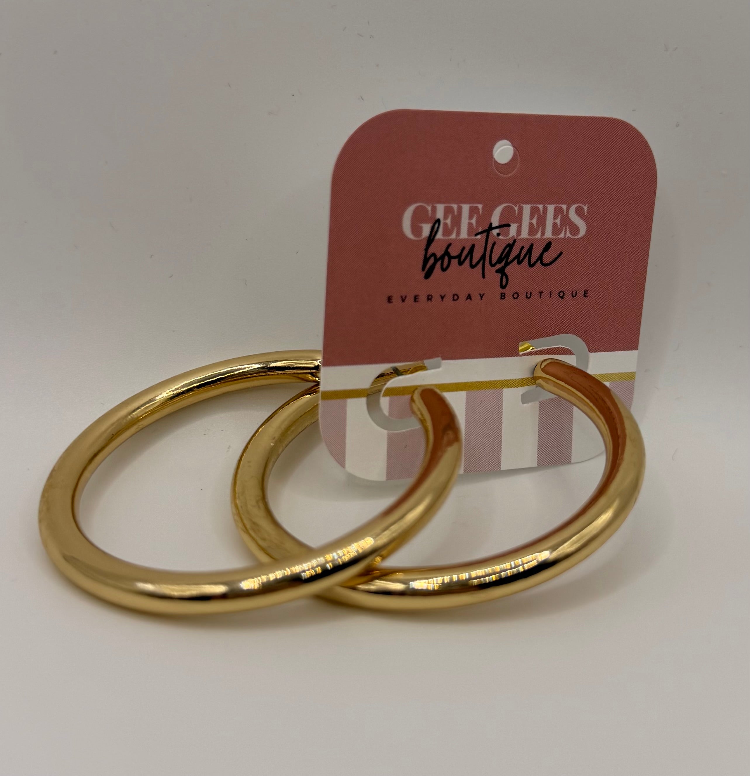 Thin Sleek Gold Hoops