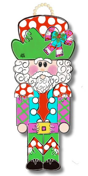 Candy Cane Soldier Door Hanger