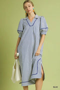 Cassie Collard V-Neck Midi Dress