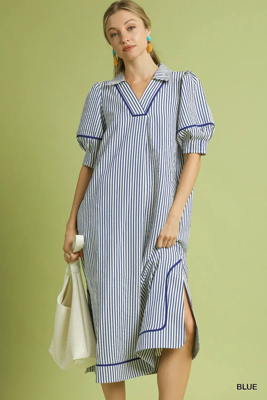 Cassie Collard V-Neck Midi Dress