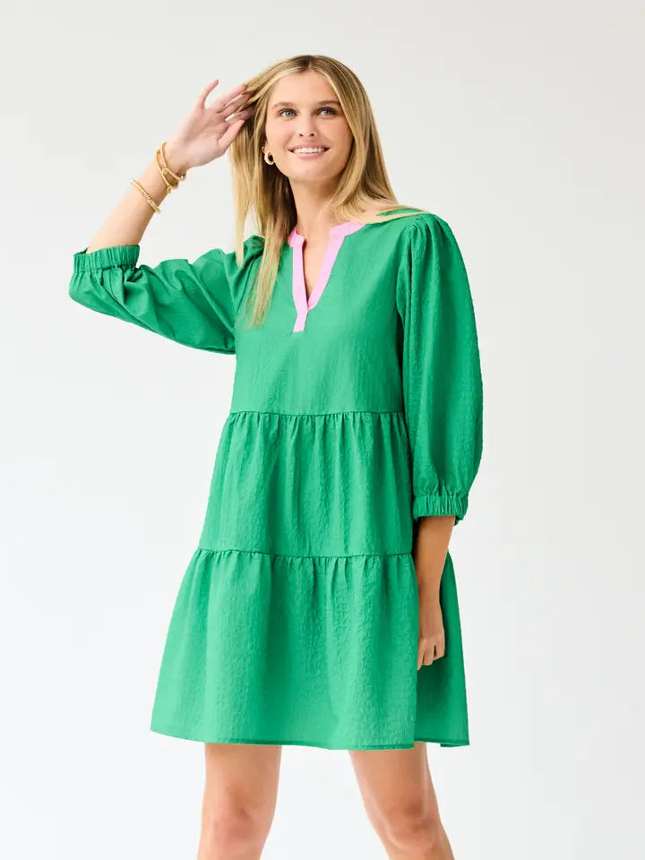 Cooper Green Tiered Dress
