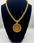 Yochi Chanel Pendant Gold Chain Necklace