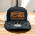 Faith And Field Co Pointing Towards The Truth Leather Patch Hat