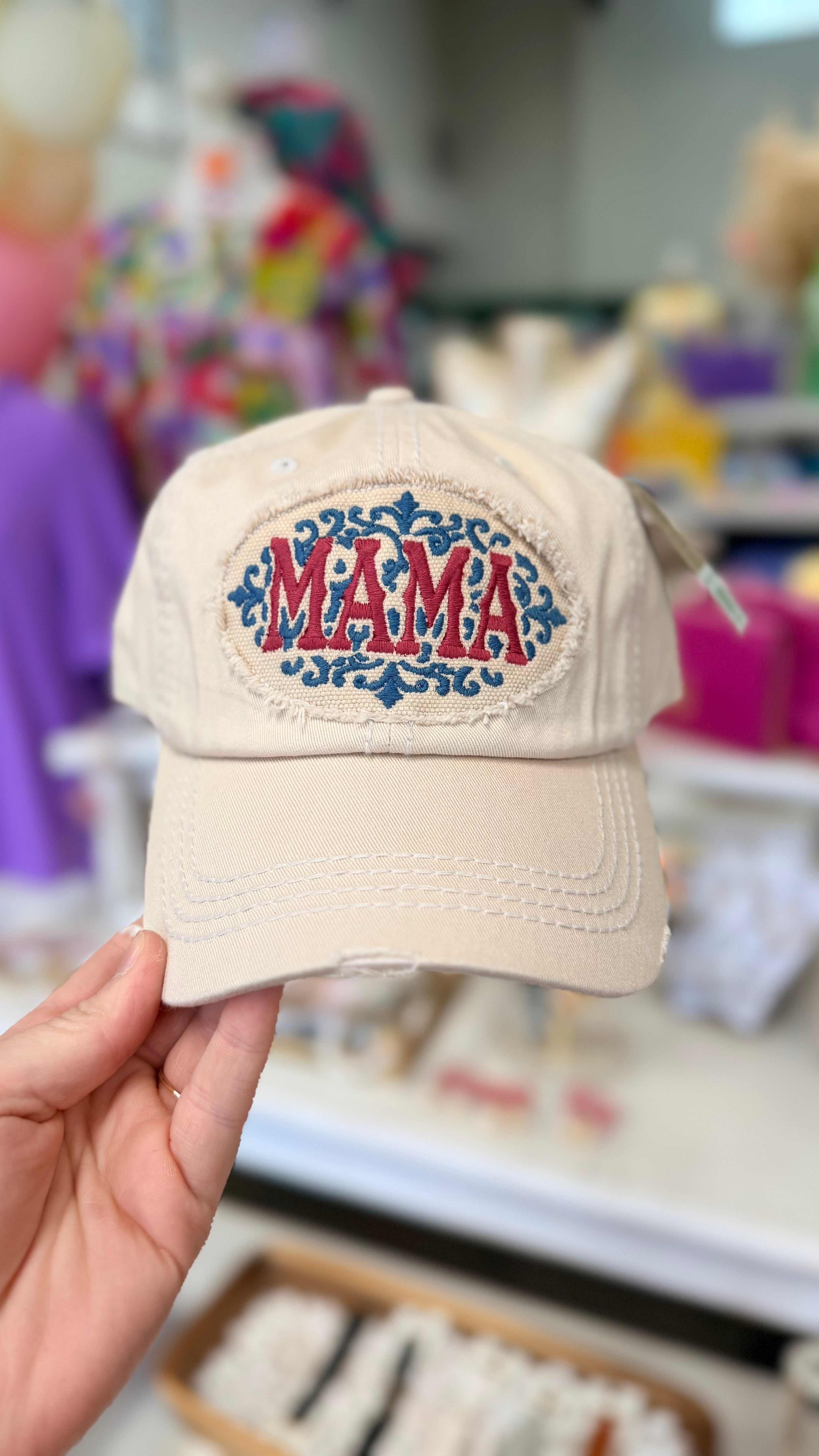 Beige Mama Hat