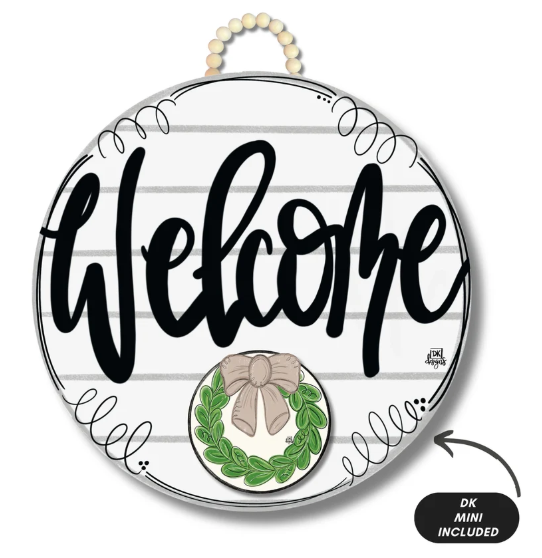 DK Shiplap Welcome Door Hanger