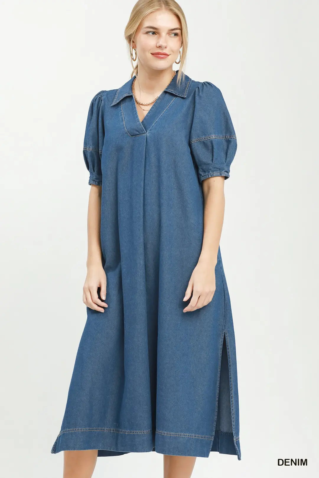 Daphne Denim Midi Dress