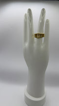 RG Gold Rhinestone Center Ring