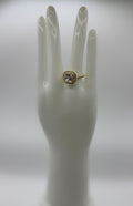RG Square Pendant Gold Ring