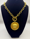 Yochi Bulldog Pendant Necklace