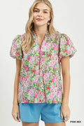 Felicity Floral Pink Mix Top