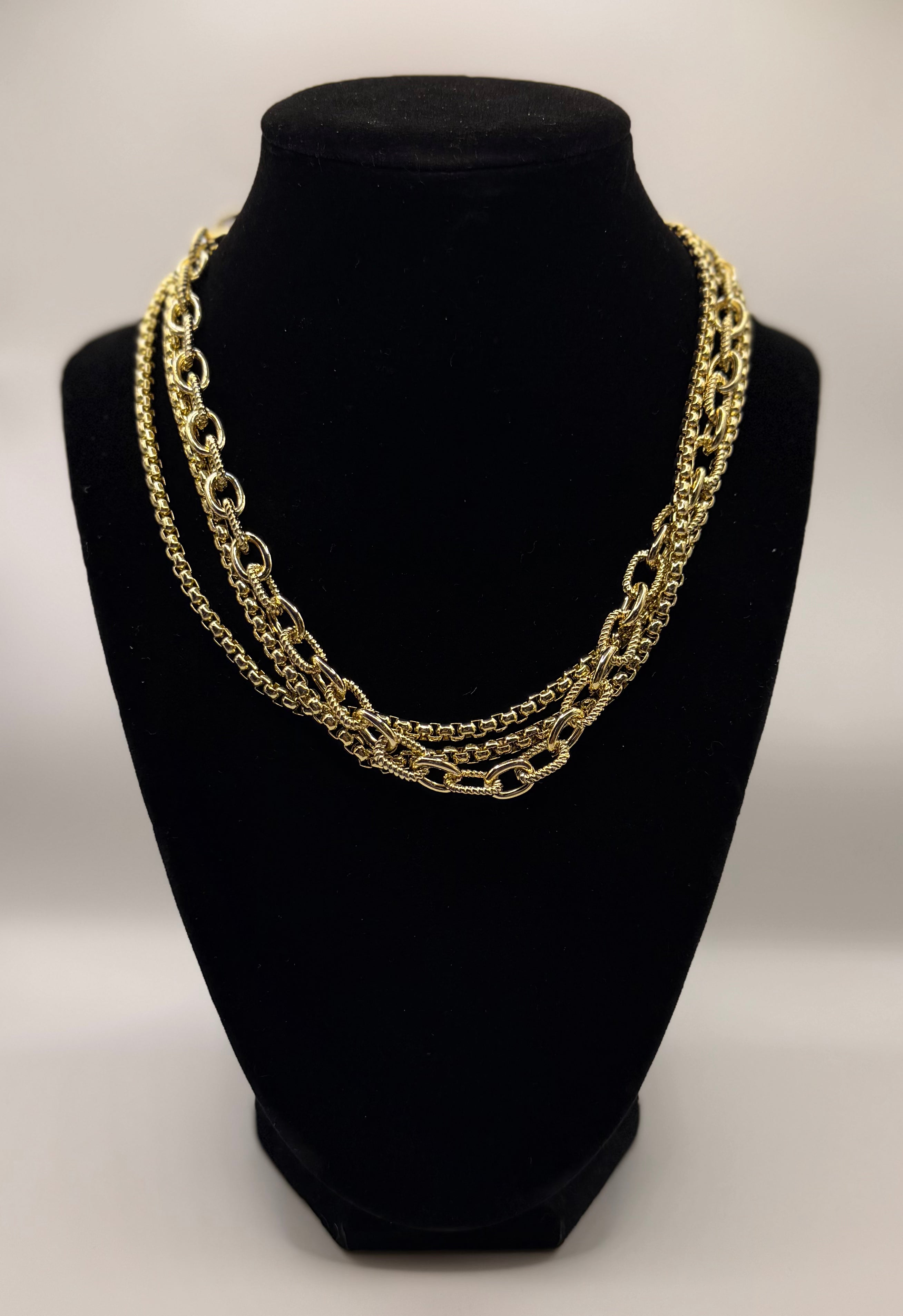 RG 3 Layer Gold Necklace
