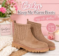 Corkys Keep Me Warm Taupe Booties