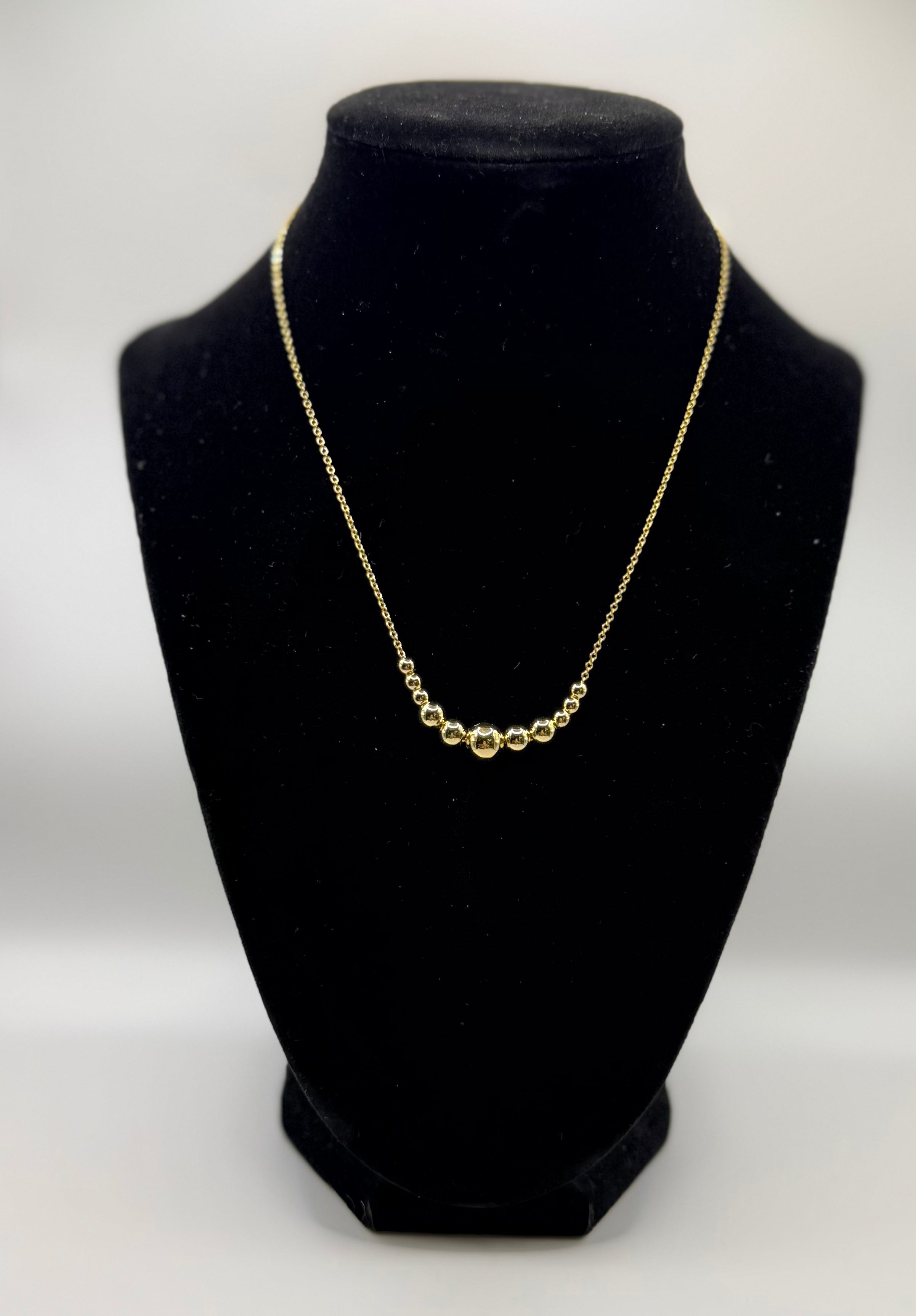RG Chain Gold Beaded Necklace