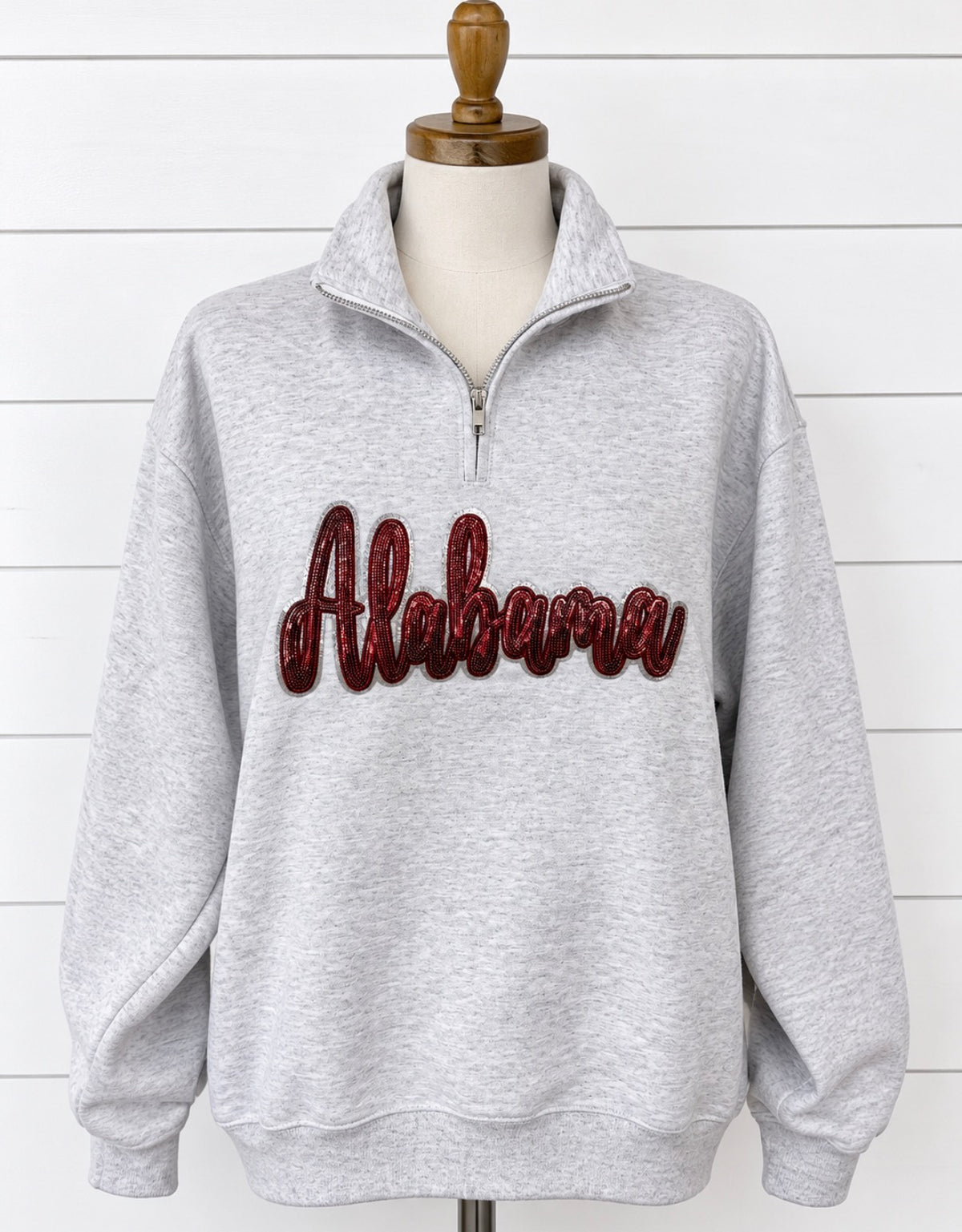 Bama Glitzy Quarter Zip Sweatshirt