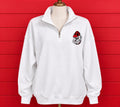 White Vintage Dawgs Embroidered Quarter Zips
