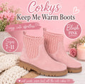 Corkys Keep Me Warm Blush Booties