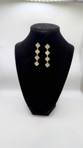 RG White Clover Dangle Earrings