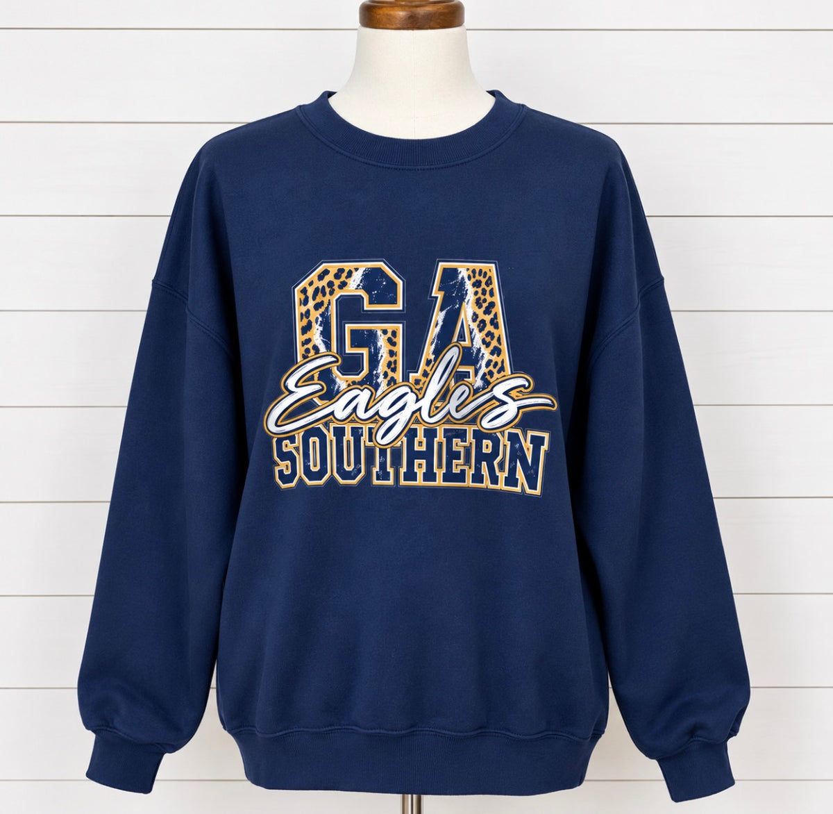 Navy Georgia Southern Crewneck