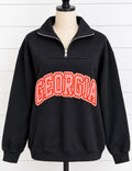 Georgia Classic Black Quarter Zip