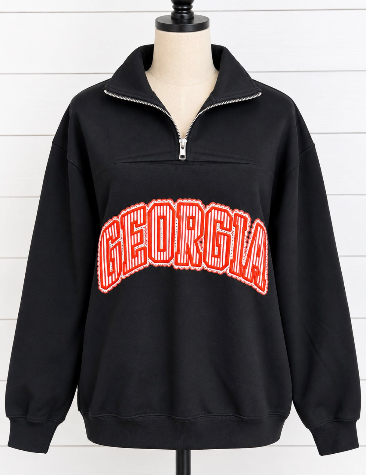 Georgia Classic Black Quarter Zip