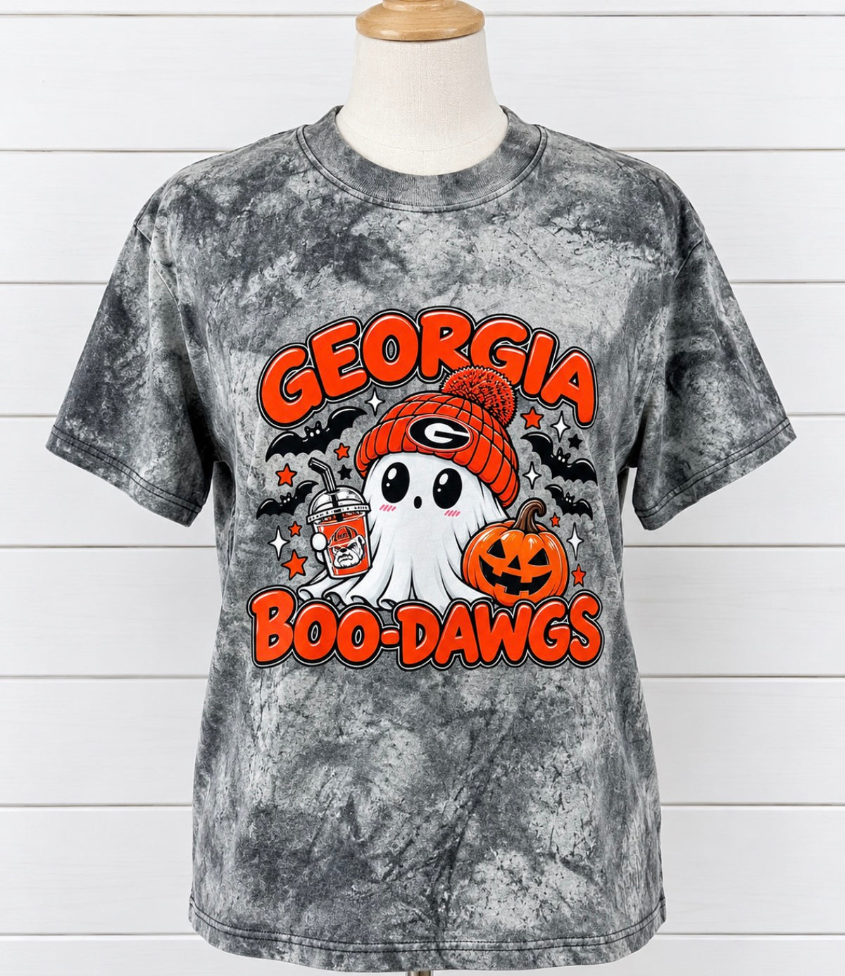 Georgia Boo-Dawgs Acid Wash Comfort Color TShirt