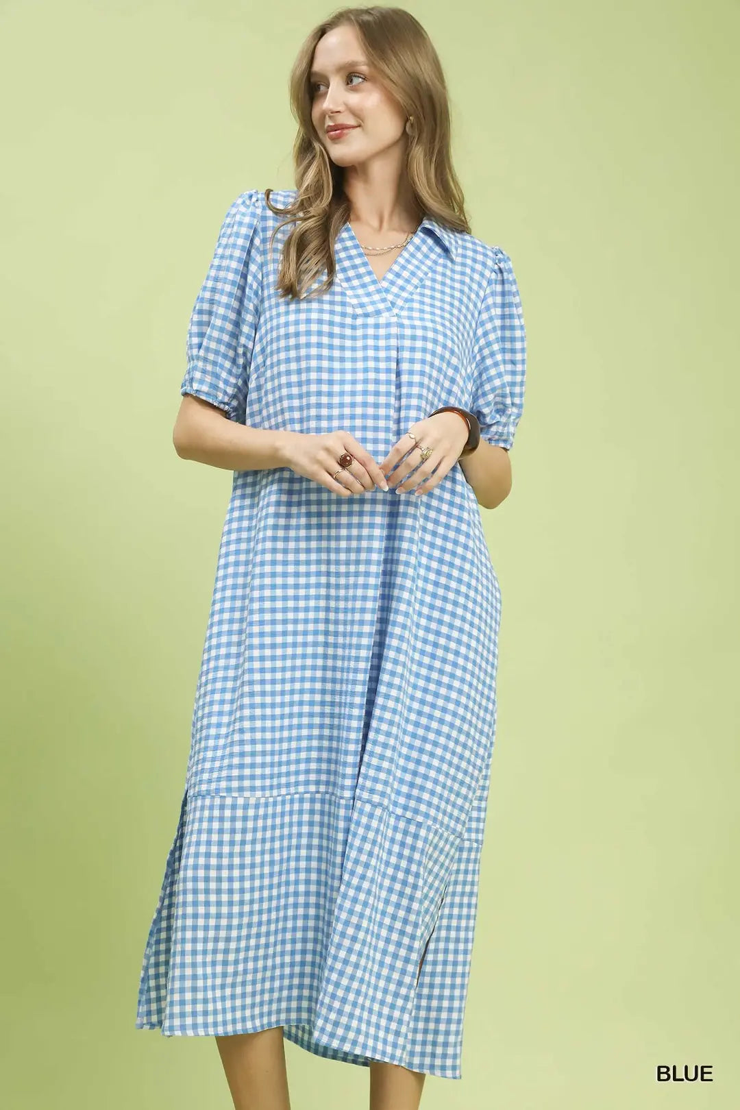 Gabriella Gingham Midi Dress