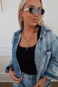 Luxe Cross Chansutt Pearls Necklace