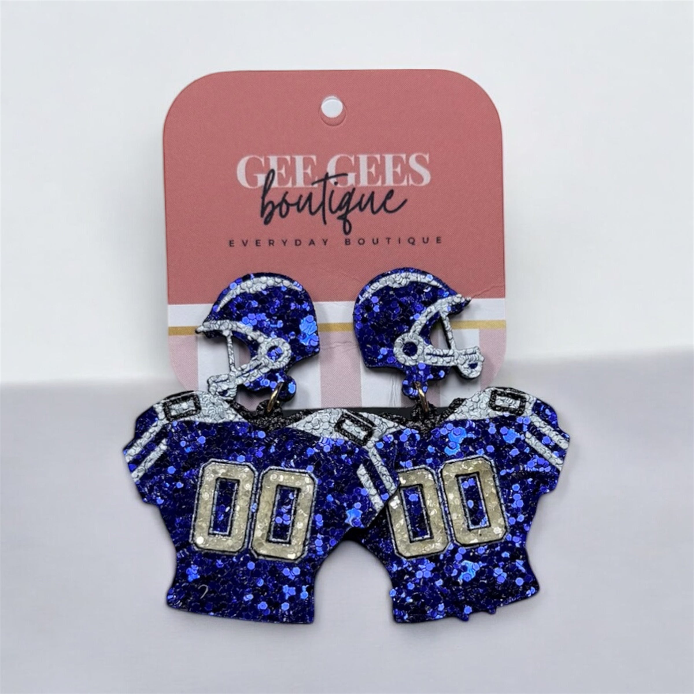 Blue Jersey Spirit Earrings