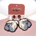 Tradtional Glam Bulldog Earrings