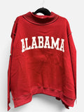 Crimson Alabama Reversible Mock Neck Sweatshirt