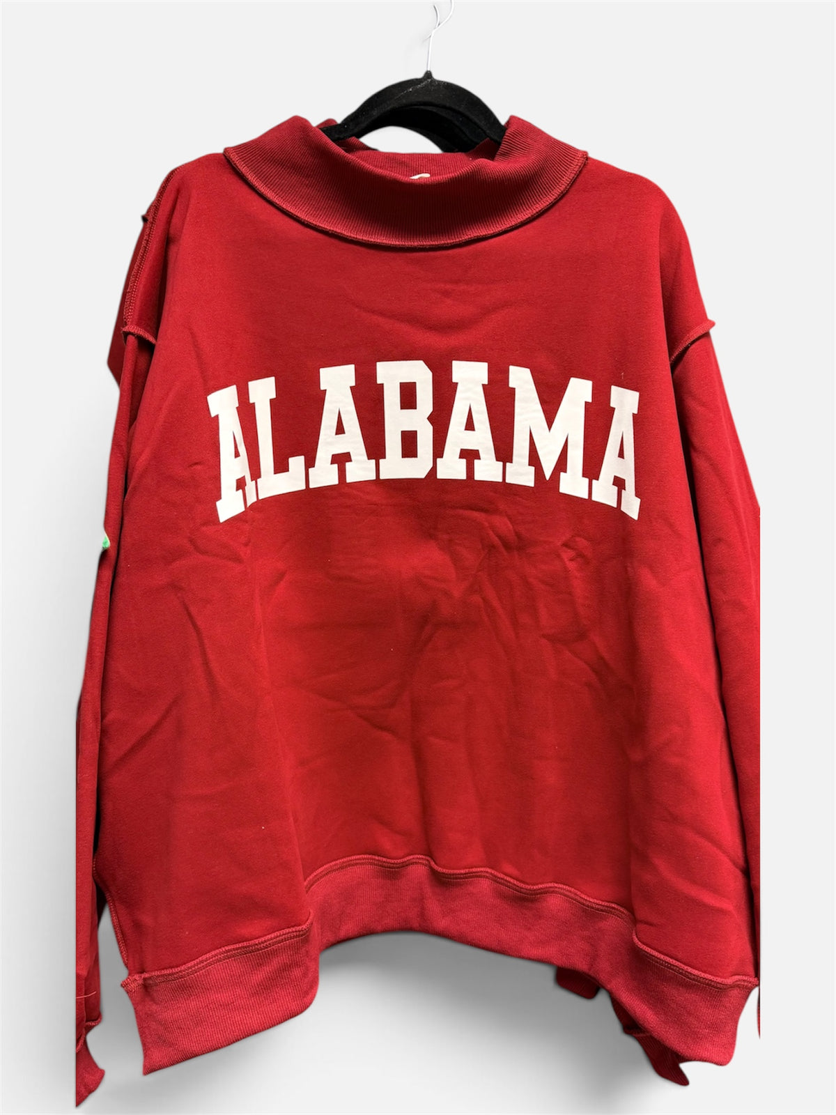 Crimson Alabama Reversible Mock Neck Sweatshirt