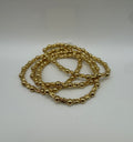RG WR Gold Textured Oval Bracelet Set