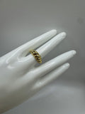 RG Gold Twisted Shell Ring