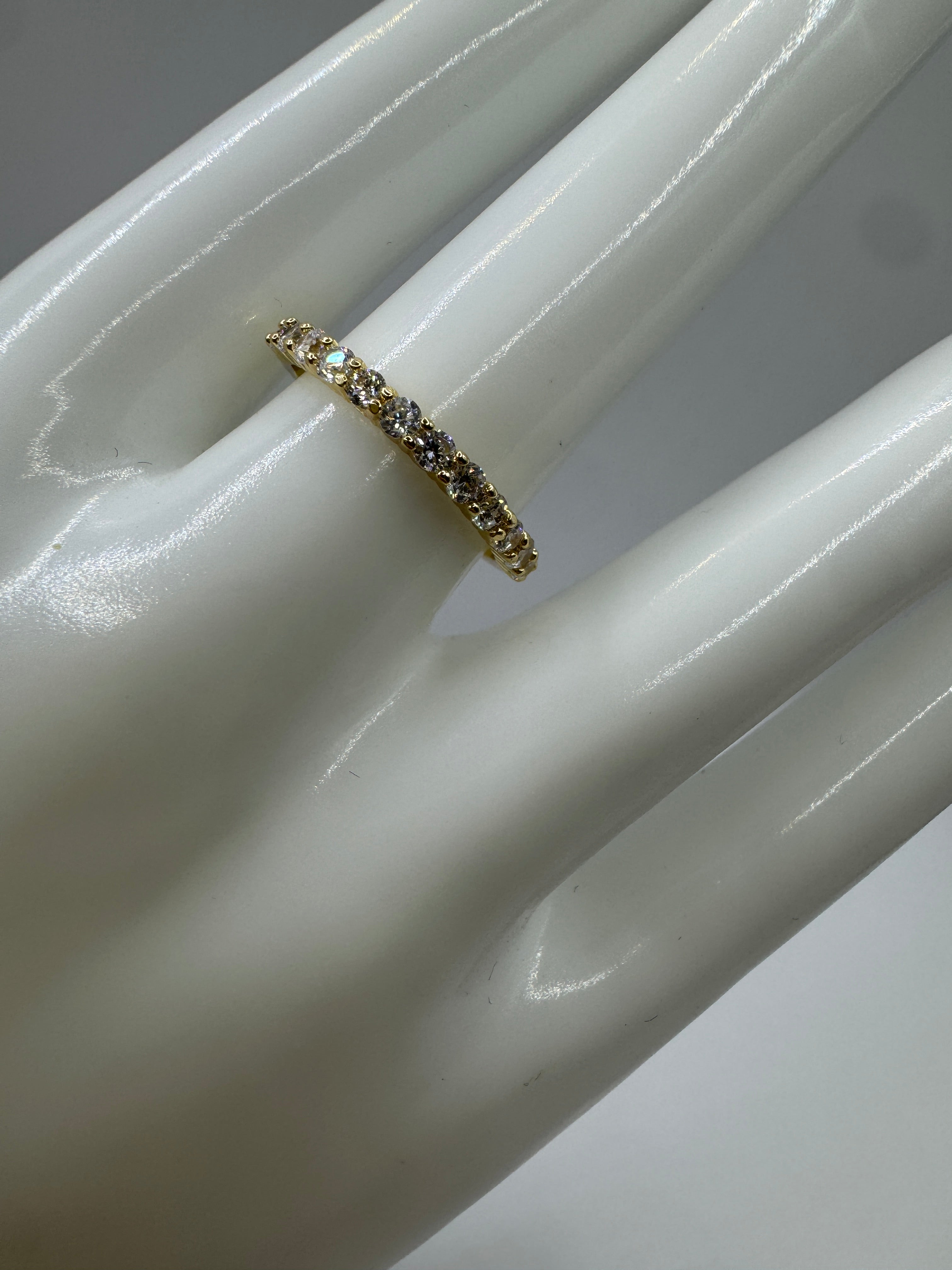 RG Simple Studded Crystal Ring