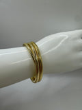 RG Wren Triple Wire Gold Bracelet