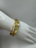RG Samantha Smashed Pearl Layered Bracelet