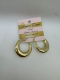 RG Allie Abstract Shiny Gold Hoop Earrings