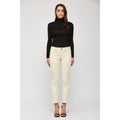 Isabella Ivory Mica Slit Bottom Jeans