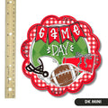 Red and White Game Day Scallop Mini Attachment