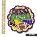 Purple and Yellow Gold Game Day Scallop Mini Attachment