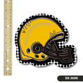 Yellow Gold and Black FB Helmet Mini Attachment