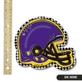 Yellow Gold and Purple FB Helmet Mini Attachment