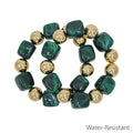 RG Emerald Green/ Gold 16MM Bracelet
