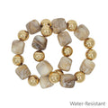 RG Stone Natural Gold 16MM Bracelet