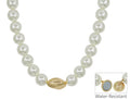 RG 18MM Pearl Beaded Nuggett Necklace